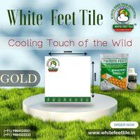 white feet - cool roof tiles - white lime cool roof tiles