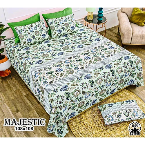 Majestic Floral Printed Bedsheet