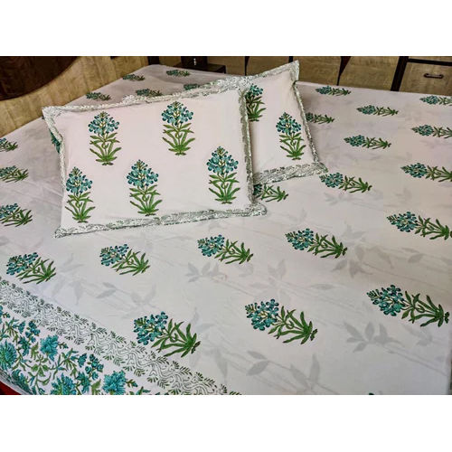 Hand Block Print King Size Bed Sheet - Feature: Washable