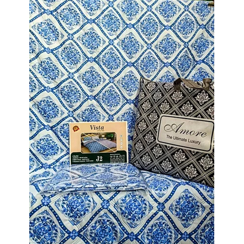 Exotic Comforter Set - 100% Cotton, Full Size, Printed Pattern | Luxurious Cashmere Filling, Includes 2 Pillow Shams & Decorative Throw Pillow