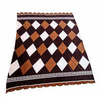 Printed Woolen Flannel Bed Sheets - 100% Cotton, Full Size | Washable, No Shrinkage, Variety Of Printed Patterns And Colors