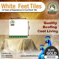 white feet - cool roof tiles - clay cooling tiles