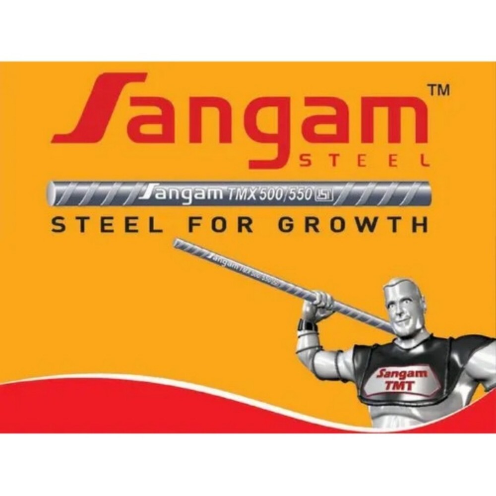 Mild Steel Sangam Tmt Bars - Color: Black