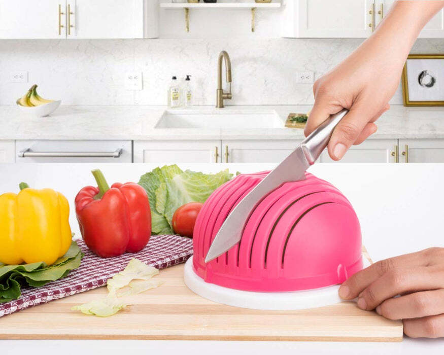 Click to expand Multipurpose Salad Cutter Bowl Easy To 60 Seconds Salad Maker Kitchen Tools