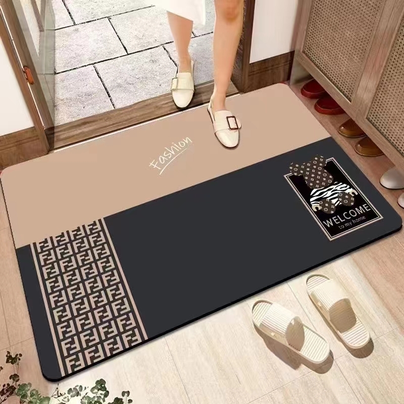 Factory Price Custom Water Absorbent Floor Rugs Diatomite Bath Mat Quick Dry