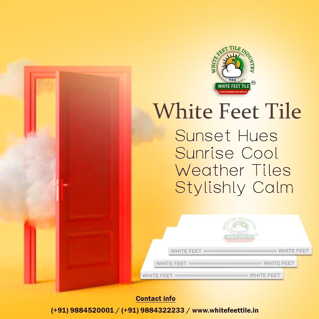 white feet - cool roof tiles - caly roof tiles