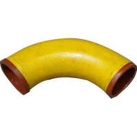 Concrete Pump Pipeline Bend - Steel, 3/4 Inch, Bright Yellow | Designed For Tight Spaces And Corners In Industrial Concrete Pumping Systems