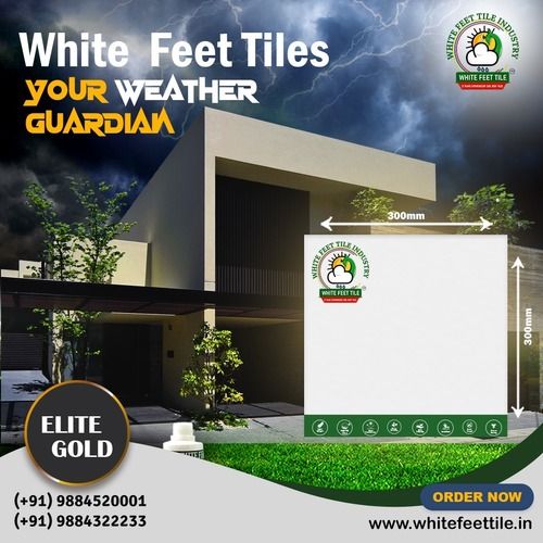 white feet - cool roof tiles - electricity saving roof tiles