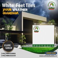 white feet - cool roof tiles - electricity saving roof tiles