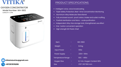 1-5 liters OXYGEN CONCENTRATOR