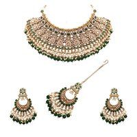 Reverse AD Necklace| Wedding Collection |Bridal Necklace set| Choker Necklace set| Reverse AD Stone| Mehandi Plated.