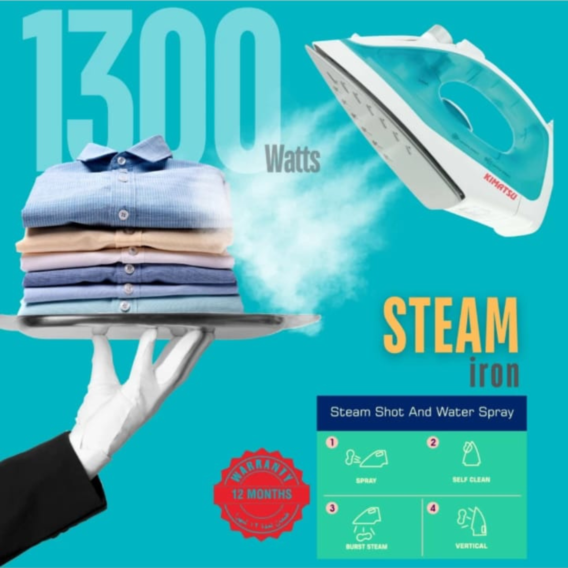 Kimatsu Steam Iron KM-704