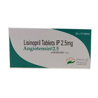 Lisinopril Tablet - 2.5 Mg Angiotensin, 30 X 10 Tablets Box | Effective High Blood Pressure Management, Physician-dosed, Dry Storage