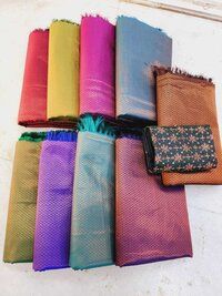 Uppada Tissue Sarees With Handwork Blouse