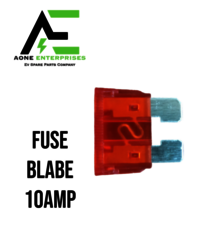 Fuse Blade 10 Ah - 10 Ampere Overcurrent Protection | Designed For Automotive And Electronic Circuit Safety