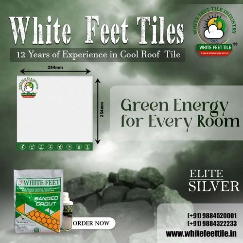 white feet - cool roof tiles - water resistance tiles