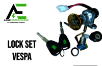Lock Set Vespa - Durable Metal Components , Complete Security For Ignition, Seat, And Steering Lock Of Your Scooter