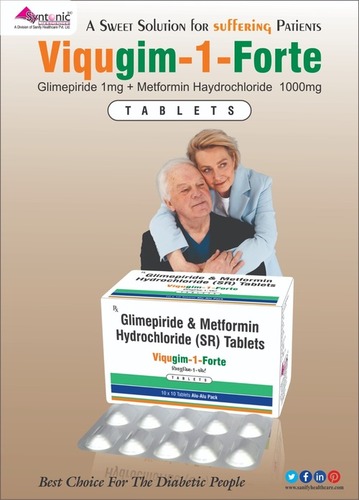 Tablet Glimepiride 1mg + Metformin 1000mg SR