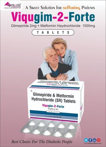 Tablet Glimepiride 2mg + Metformin 1000mg SR