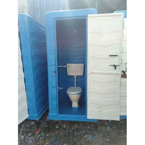 Frp Portable Western Toilet - Color: Blue