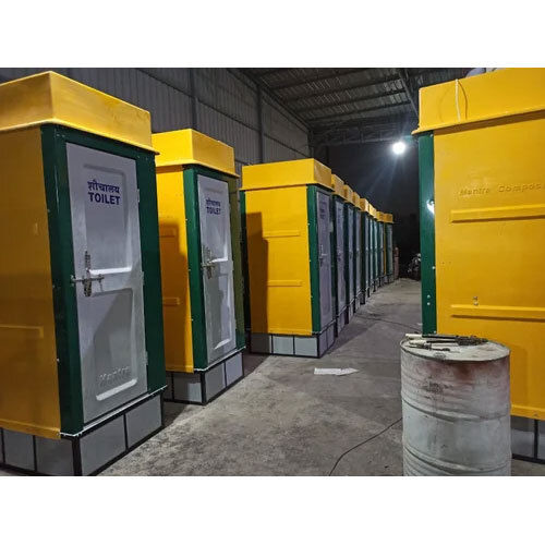 Frp Toilet Cabin - Color: Yellow