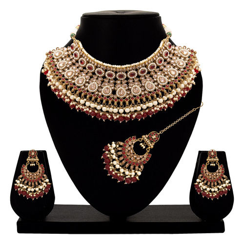 Wedding Collection | Reverse AD Necklace| Choker Necklace set| Bridal Necklace set| Mehandi Plated