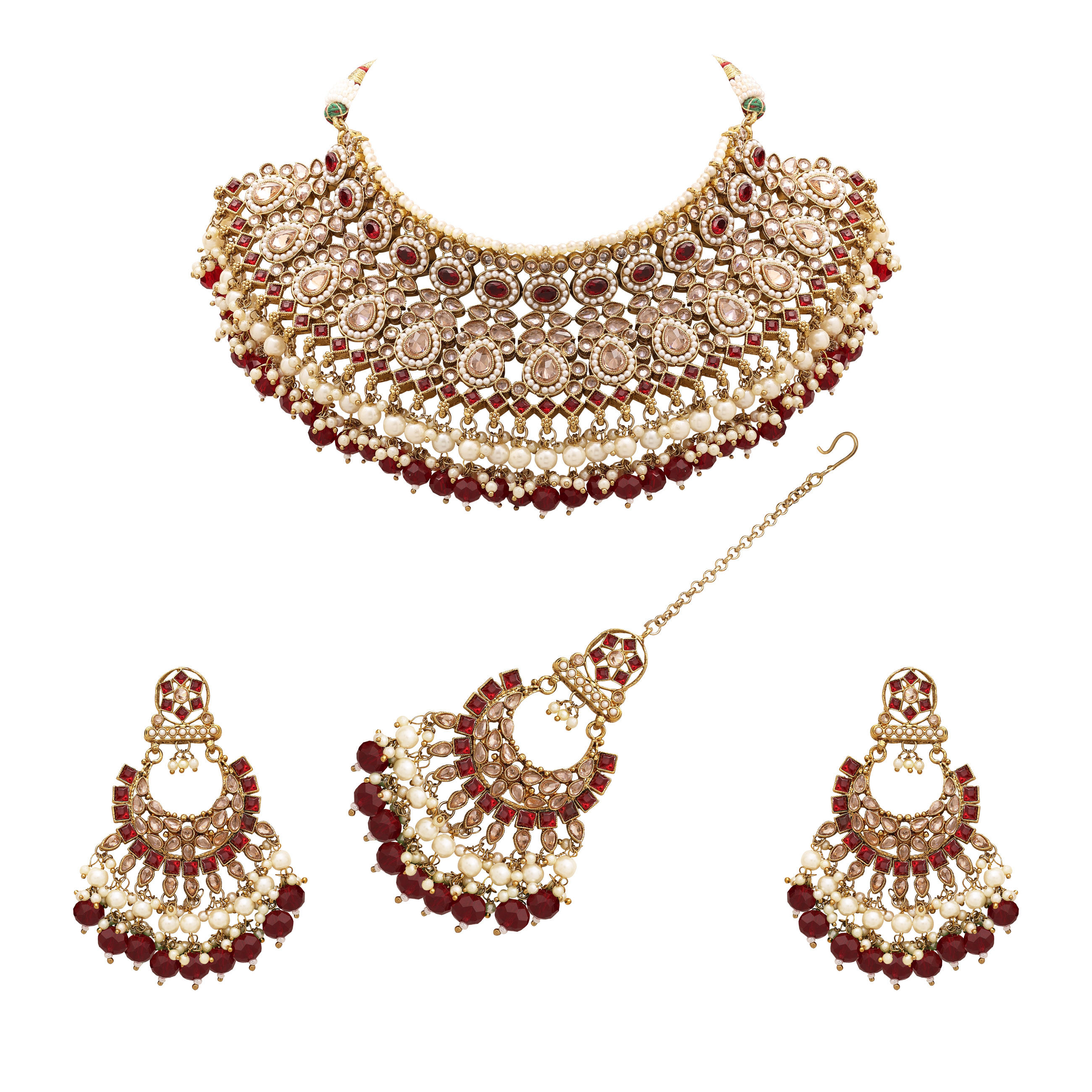 Wedding Collection | Reverse AD Necklace| Choker Necklace set| Bridal Necklace set| Mehandi Plated