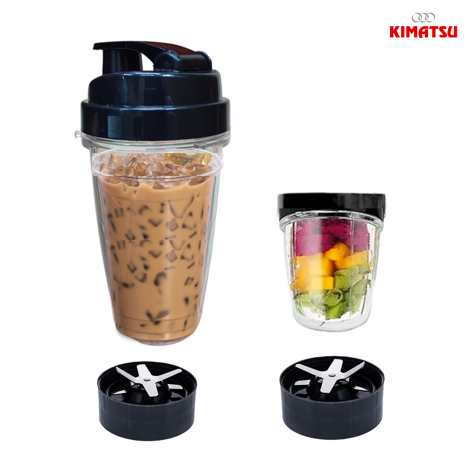 Kimatsu Unbreakable Bullet Universal Jars (550 ml & 350 ml) Mixer Juicer Jar  (550 ml)