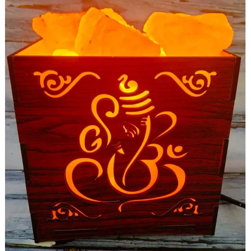 Ganesh Rock Salt Lamp Basket