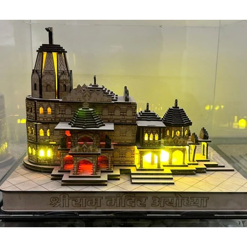 Ayodhya Ram Mandir Model With Acrylic Cover