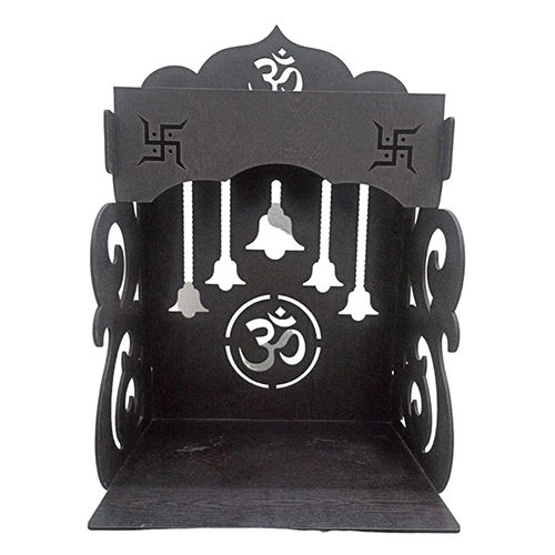 Mdf Wall Hanging Temple - Color: Black