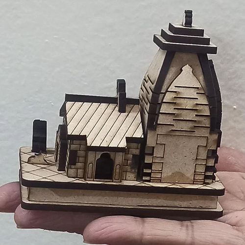 Wooden Temple 3D Model - Color: Brown