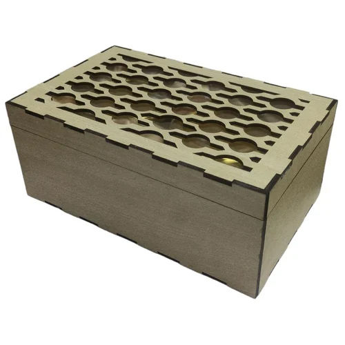 Mdf Dry Fruit Gift Box - Color: Brown