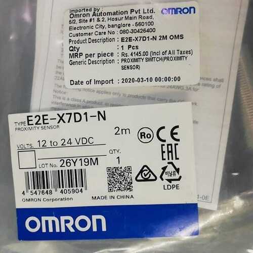 Omron Proximity Sensor, E2E-X7D1-N,E2E-X30Mb1Tl18 2M,Tl-X2B1-P1E - Application: Industrial Automation