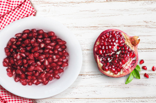 Frozen pomegranate