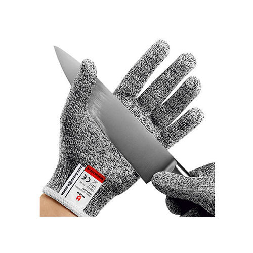 Anti Cut Level 5 Gloves - Color: Grey