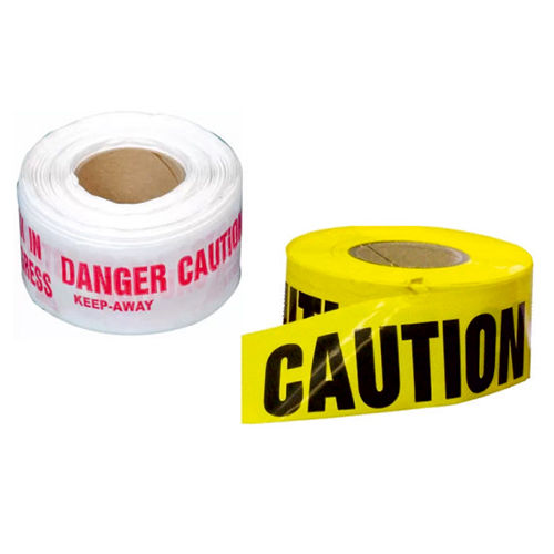 Caution Tape - Color: White And Yellow