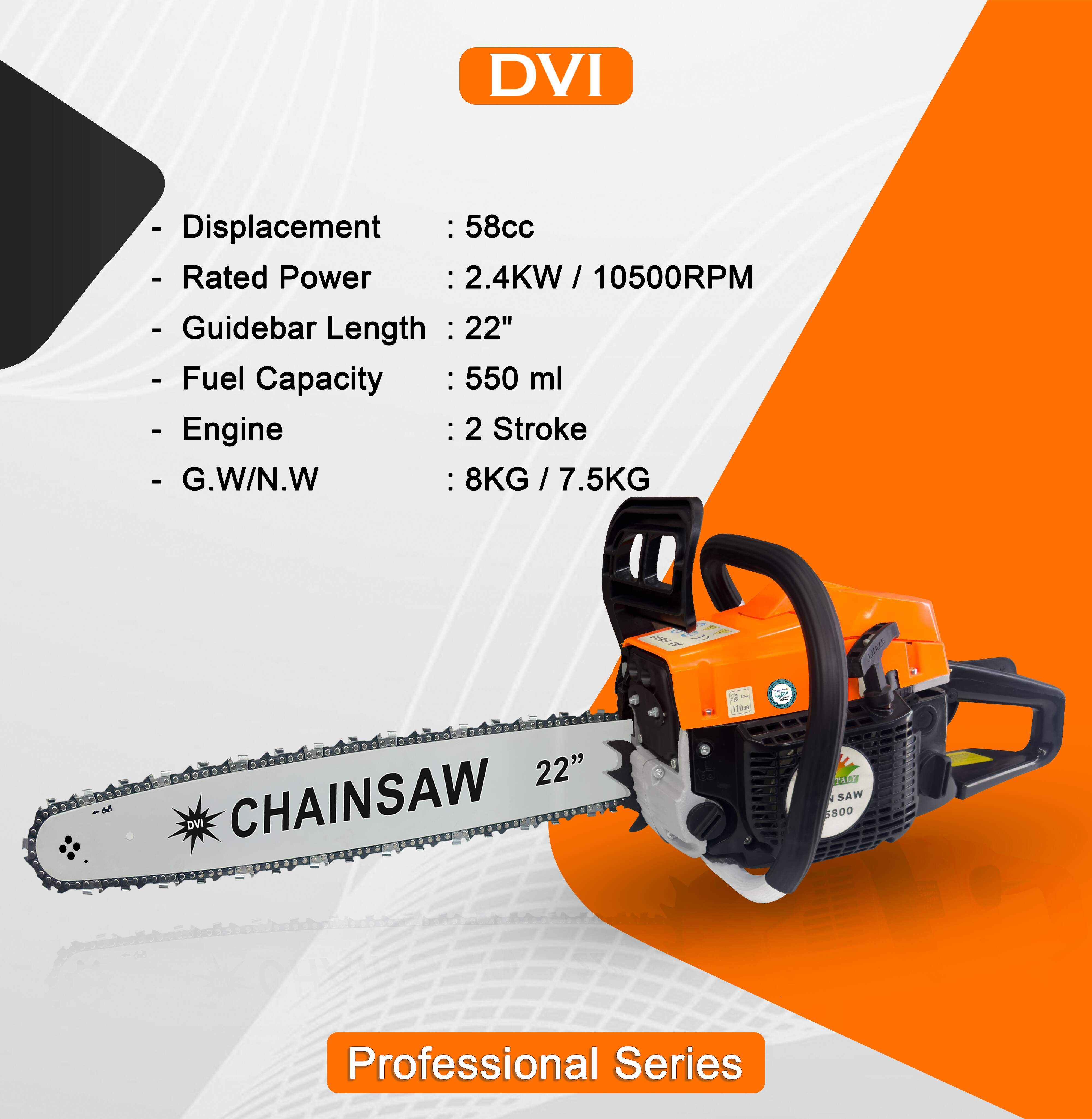 DVI ALPHA ITALY  22 INCH CHAIN SAW