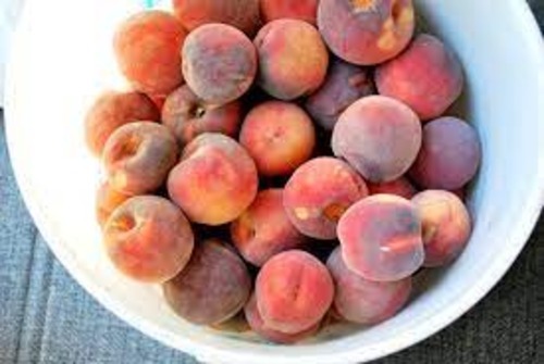 Frozen peaches