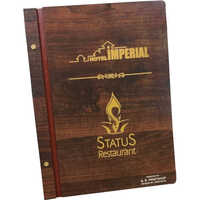 Wooden Menu Card