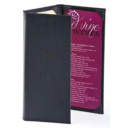 Bar Menu Covers - Color: Black