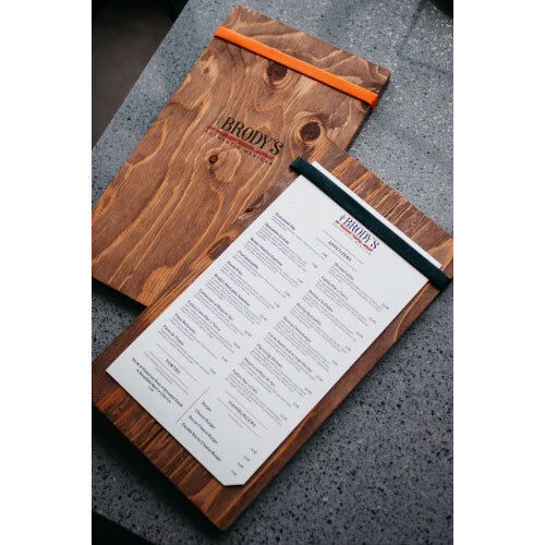 Wooden Menu Card Manufacturers