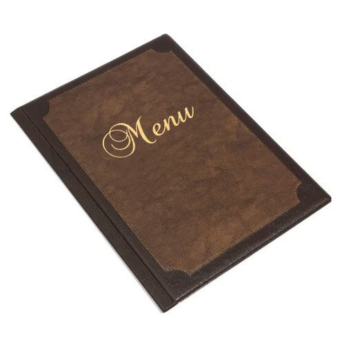 Food Menu Cover - Color: Brown