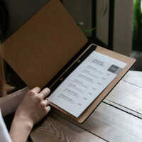 Hotel Beverage Menu Folder