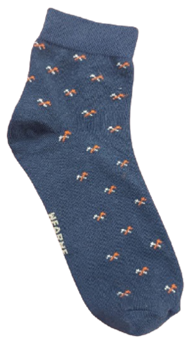 NAVY WEAR ME WRITTEN ANKLE SOCKS