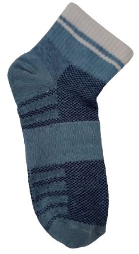 Navy And Teal Mix Ankle Socks