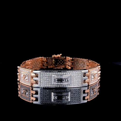 Diamond Stud Gold Gents Bracelets1