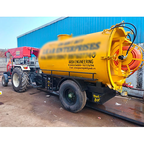 Tractor Towing High Pressure Sewer Jetting Machine 5000 Liter