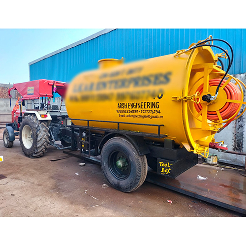 Tractor Towing High Pressure Sewer Jetting Machine 5000 Liter