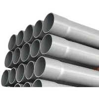 Rigid Pvc Pressure Pipes - Grey, 3-6 Meters, Round | High Pressure & Temperature Resistance, Corrosion & Abrasion Resistant, Easy Installation